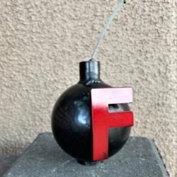 F-Bomb Paperweight with Red F